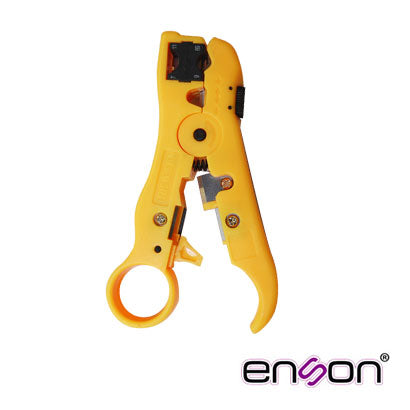 PELADORA DE CABLES ENSON ENS-ST15 CON NAVAJA DE CORTE, PELADO Y DESFUNDADO PARA CABLES COAXIAL, UTP, ALARMA