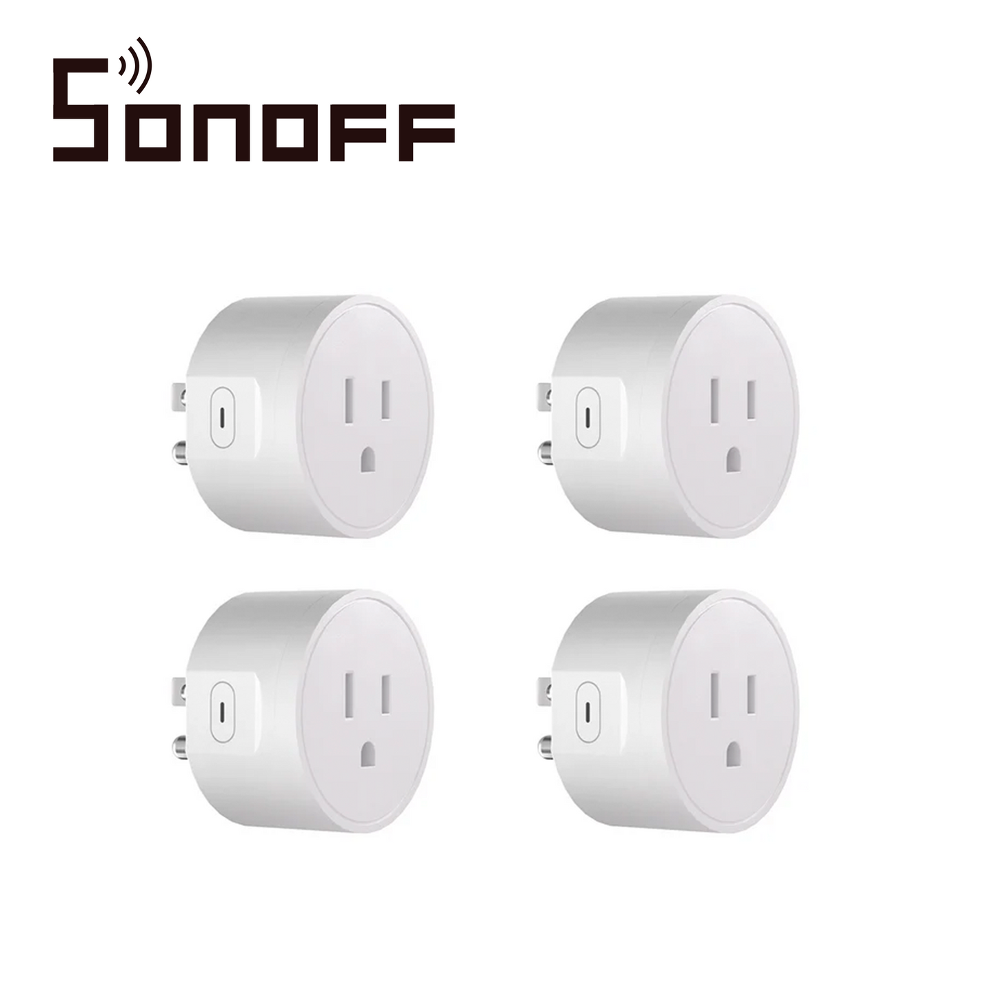 CONTACTO ON/OFF SONOFF S41STPB /PAQUETE DE 4 PIEZAS /MATTER/ WIFI/ SOLUCIONES SMART HOME / COMPATIBLE CON GOOGLE HOME/ A