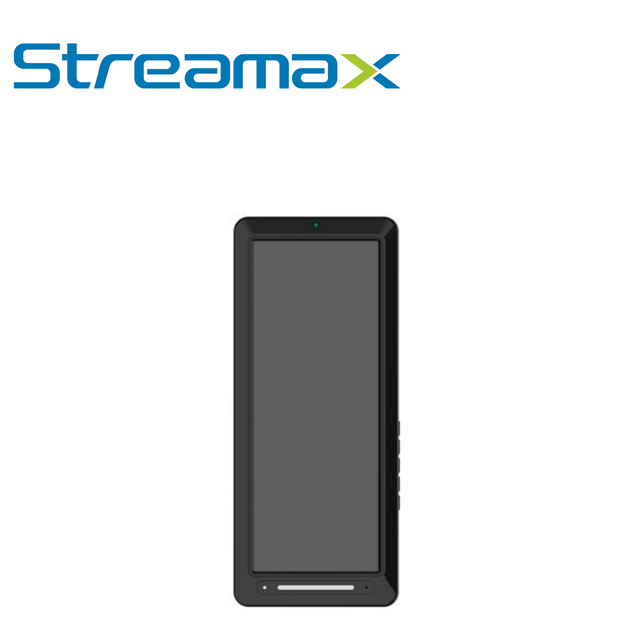 DISPLAY TIPO RETROVISOR STREAMAX MDP12S / 12.3 PULGADAS / CONECTOR DIN 4 PINES / TRANSMISION DE VIDEO Y AUDIO DE CAMARA 