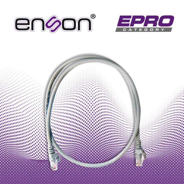 PATCHCORD UTP ENSON P6009G CAT6 90CM GRIS SERIE EPRO 100-II 100 POR CIENTO COBRE PARA MEJOR IDENTIFICACION DE SOLUCIONES