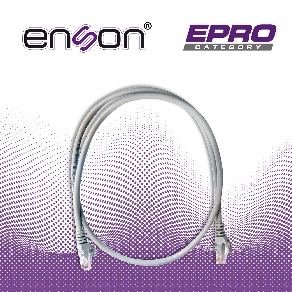 PATCHCORD UTP ENSON P6009G CAT6 90CM GRIS SERIE EPRO 100-II 100 POR CIENTO COBRE PARA MEJOR IDENTIFICACION DE SOLUCIONES