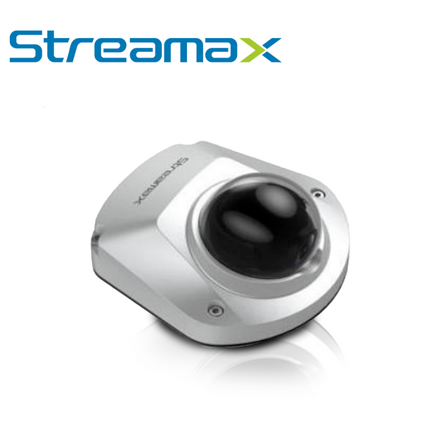 CAMARA DOMO IP STREAMAX M955C25 / 2MP / 2.8MM / 8M IR / IP65 / CONECTOR DIN 6 PINES / 12 VCD / INTERIOR / MICROFONO INTE