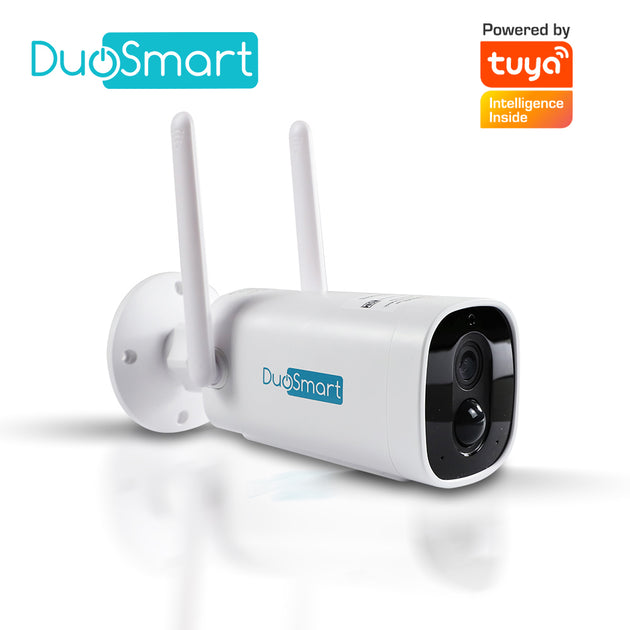 CAMARA INTELIGENTE 100 POR CIENTO INALAMBRICA DUOSMART E41 WIFI 2.4 GHZ 3MP COMPATIBLE CON APP DUOSMART CON BATERIA RECA