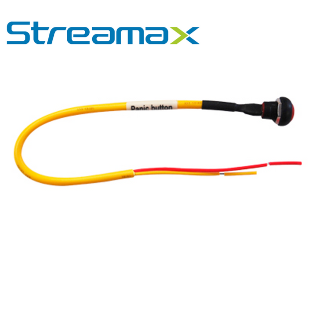 BOTON DE PANICO STREAMAX PANIC BUTTON / CABLEADO / USO EN CASO DE EMERGENCIAS O PANICO PARA EL CONDUCTOR O EL VEHICULO /