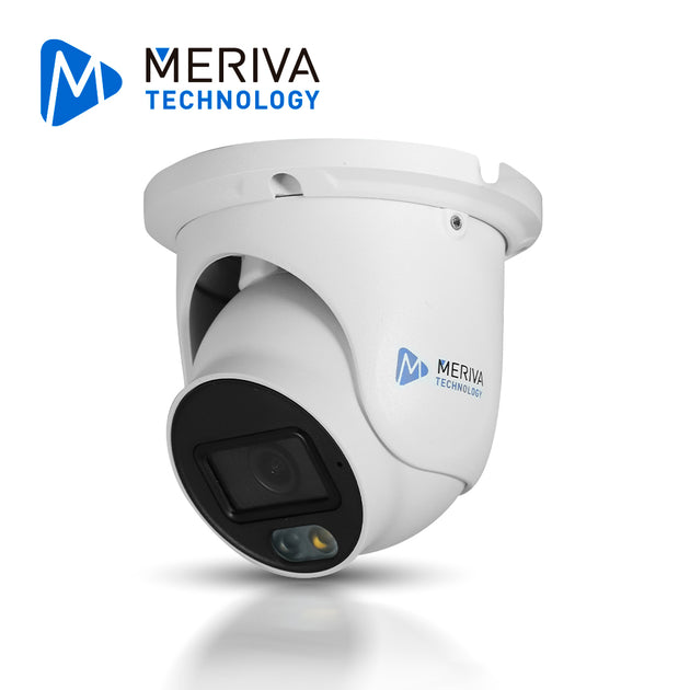 CAMARA IP TURRET MERIVA TECHNOLOGY MTD-202FS4D / 2MP / H.265+ / 2.8MM / ILUMINACION DUAL (20 - 30M IR / LUZ CALIDA) / IP