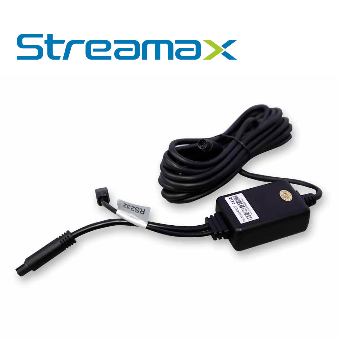 CABLE DE ALIMENTACION Y COMUNICACION PARA DASHCAM STREAMAX POWER BOX / CONECTOR 10 PINES / TERMINAL 232 / COMPATIBLE 2.0
