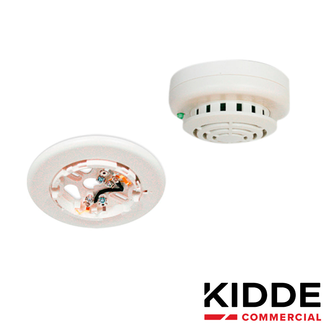 KIT DETECCION TEMPERATURA FIJA INCLUYE DETECTOR DIRECCIONABLE VIGILANT V-HFD TÉRMICO DE TEMPERATURA FIJA ALARMA DE 125 a