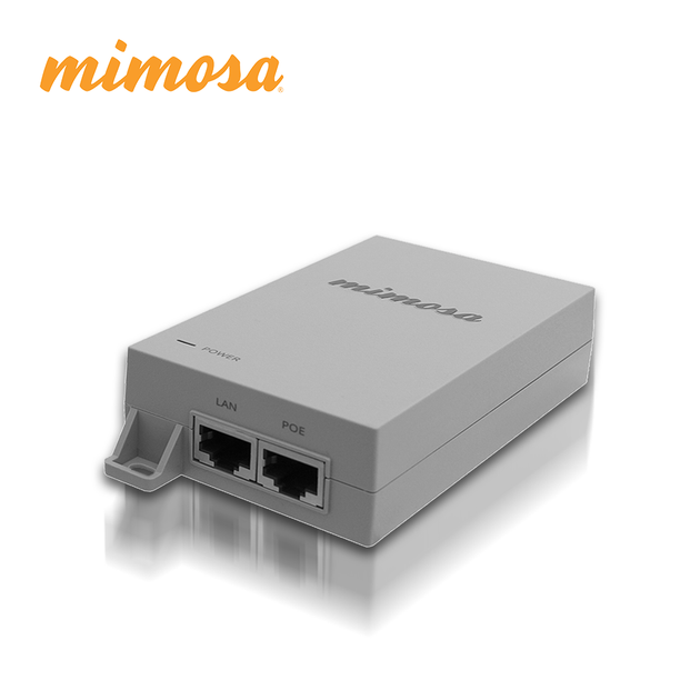 INYECTOR POE GIGABIT MIMOSA 50V 1.2A 60W PARA RADIOS B5X,A5C-EF, C5C,A5X (NO INCLUYE CABLE DE CORRIENTE) (3 MESES DE GAR