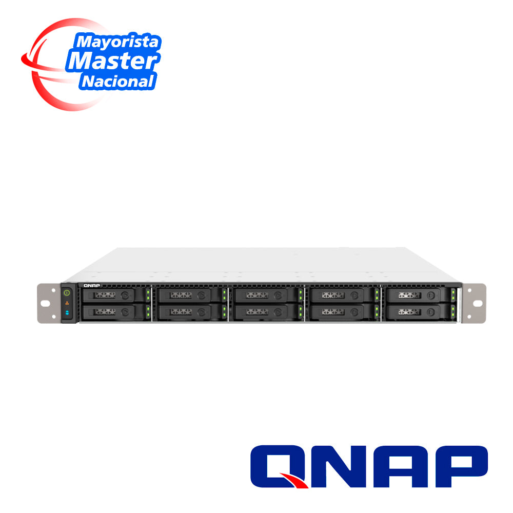 NAS QNAP ALL FLASH TS-H1090FU-7302P-128G-US / PROCESADOR AMD EPYC 7302 / MEMORIA RAM 128GB / 10 BAHIAS FRONTALES SATA-NV