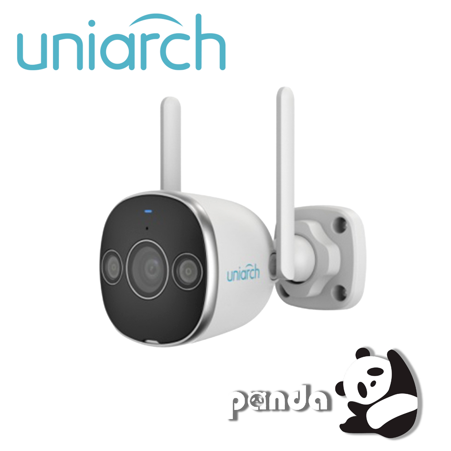 CAMARA IP BULLET WIFI UNIARCH Uho-B2D-M3F3D / 3MP / LENTE 2.8MM / DWDR / IR20M / LUZ-CALIDA(DUAL-LIGHT) / MICROSD128GB /
