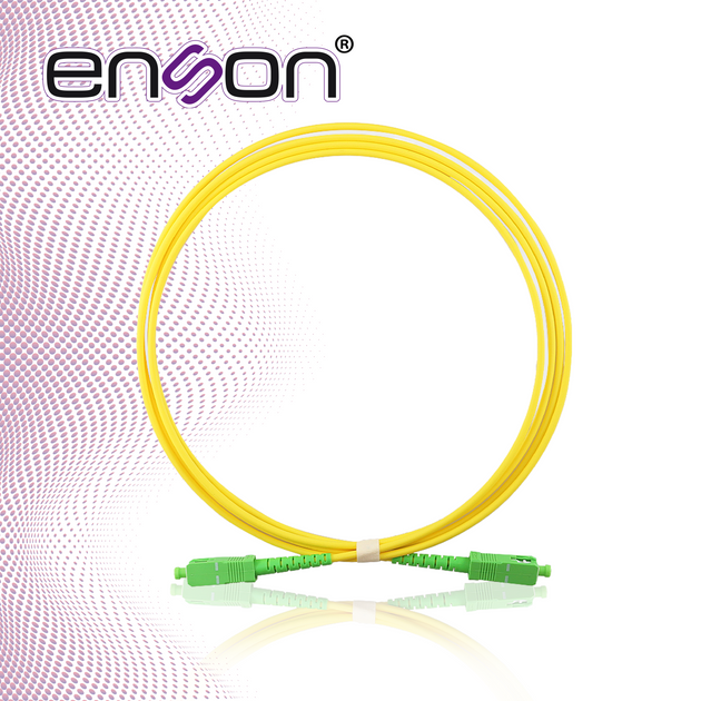 JUMPER DE FIBRA OPTICA ENSON ENS-JUMPSCS FORRO PVC COLOR AMARILLO FLAMABILIDAD LSZH RISER TIPO DE FIBRA MONOMODO OS2 G65