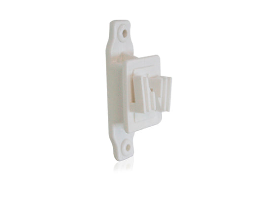 AISLADOR DE PASO PARA POSTE DE 1/2 O 3/4 COLOR BLANCO PARA CERCAS ELECTRIFICADAS. ALT-AIS2 VENTA POR PIEZA