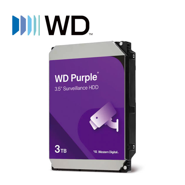 DD DISCO DURO 3TB SATA WD PURPLE WD34PURZ / 24/7 OPTIMIZADO PARA VIDEOVIGILANCIA / ALLFRAME / CMR / CACHE 256MB / HASTA 