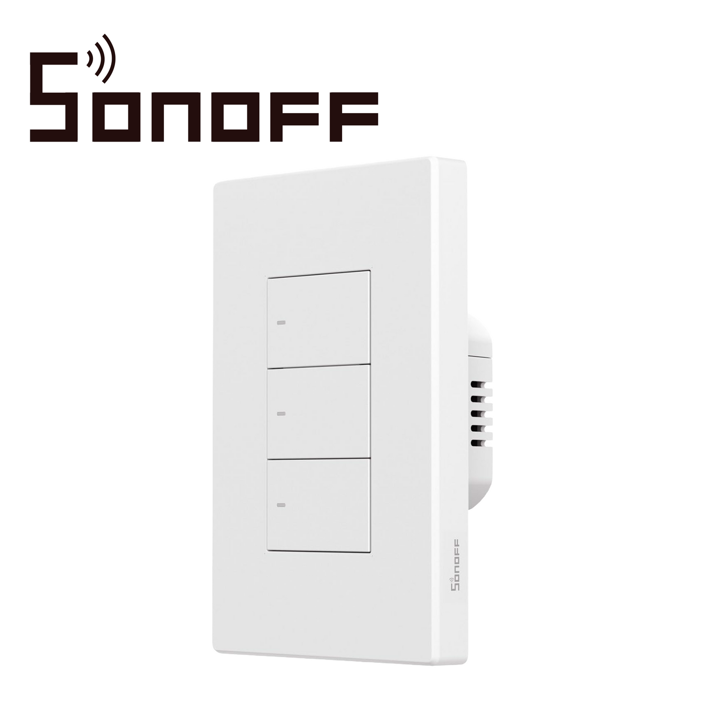 APAGADOR DE PARED TOUCH SONOFF M5-3C-120W / 3 CANALES ON/OFF/ MATTER/ WIFI 2.4GHZ / COMPATIBLE CON GOOGLE HOME / ALEXA/ 