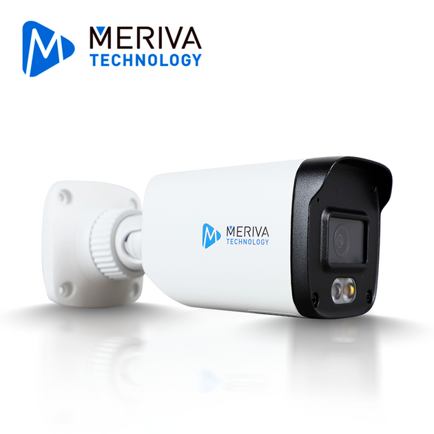 CAMARA IP BULLET MERIVA TECHNOLOGY MOB-800FS4D / 8MP / H.265+ / 2.8MM / ILUMINACION DUAL (20-30M IR / LUZ CALIDA) / IP67