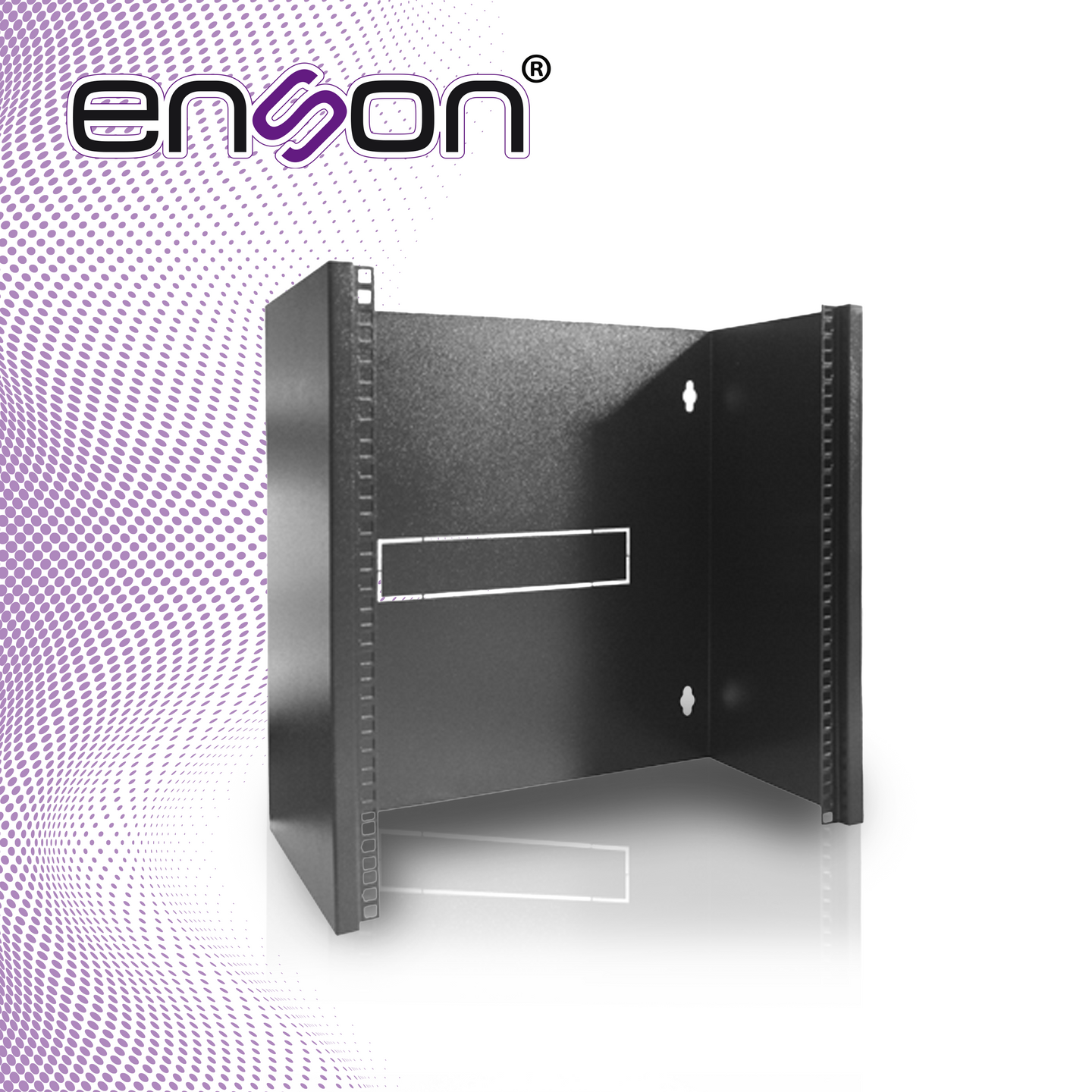 RACK DE PARED ENSON ENS-RACKW12U 12UR PREPARADO PARA ANCLAJE EN PARED CONSTRUIDO EN UNA SOLA PIEZA CAPACIDAD DE CARGA DE