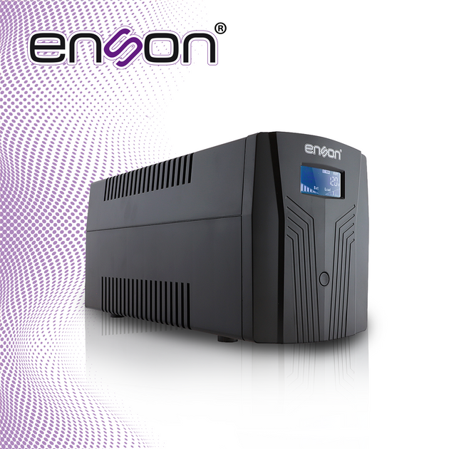 NO BREAK UPS ENSON ENS-EA2150 1500VA/900W 6 CONTACTOS CON BATERIA DE RESPALDO LINEA INTERACTIVA PANTALLA LCD VOLTAJE DE 
