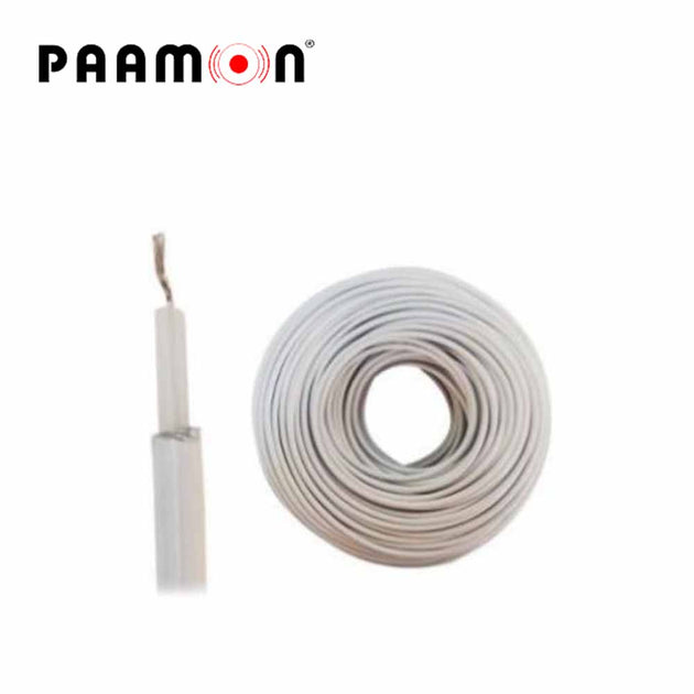 CABLE DOBLE AISLADO COLOR BLANCO / CAB-DOBLE AISLADO -WP-100M PAAMON / CAPA AISLANTE DE POLIETILENO CONDUCTOR 22AWG DE A