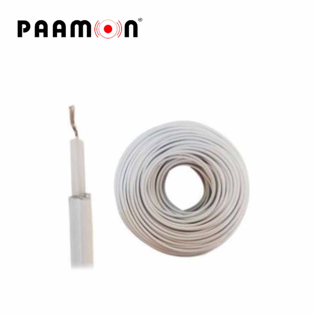 CABLE DOBLE AISLADO COLOR BLANCO / CAB-DOBLE AISLADO -WP-100M PAAMON / CAPA AISLANTE DE POLIETILENO CONDUCTOR 22AWG DE A