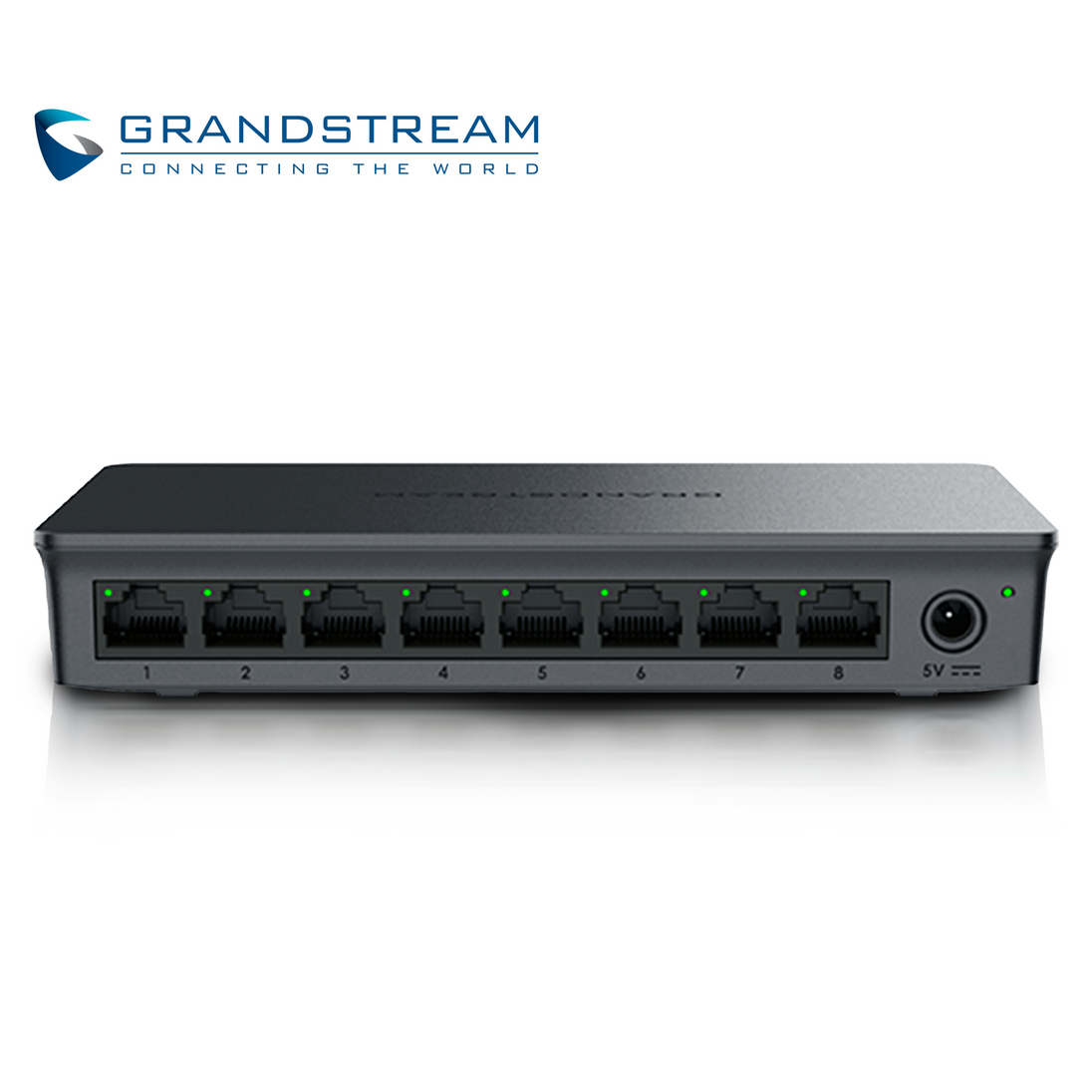SWITCH NO ADMINISTRABLE GRANDSTREAM GWN7701 / 8 PUERTOS 10/100/1,000MBPS / MONTAJE ESCRITORIO/PARED / ALIMENTACION 5VCD/
