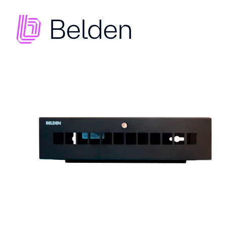 PATCH PANEL MODULAR BELDEN AX107477 CAT6A CAT6 CAT5E 12 PUERTOS (VACIO) COLOR NEGRO ACEPTA JACKS ESTILO KEYCONNECT USO I