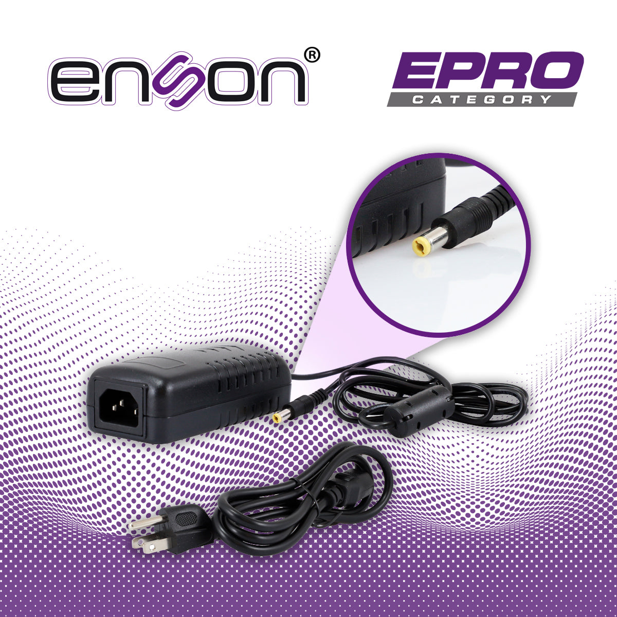 FUENTE DE PODER PARA CAMARA ENSON PS-1230 12V 3AMP CERTIFICACION UL