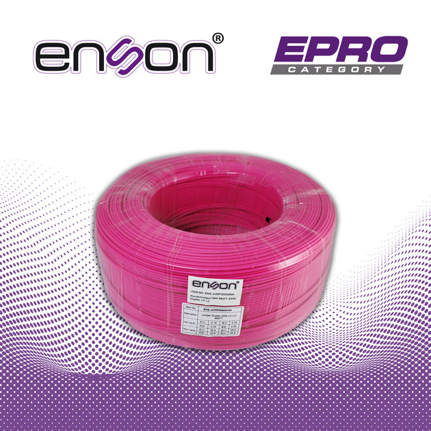 FIBRA OPTICA ENSON ENS-JUMP3000MM4 DE 300 METROS MULTIMODO OM4 ARMADA Y TERMINADA