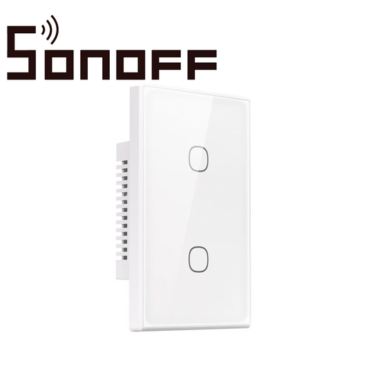 APAGADOR DE PARED TOUCH TX GEN2 SONOFF T6-2C-120M / 2CH ON/OFF INALAMBRICO / WIFI 2.4GHZ / COLOR BLANCO / MATTER COMPATI