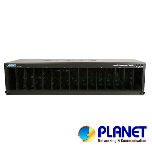 CHASIS CONVERTIDOR DE MEDIOS PLANET MC-1500 /NO ADMINISTRABLE/ SOPORTA HASTA 15 MODULOS CONVERTIDORES DE FIBRA/ MONTAJE 