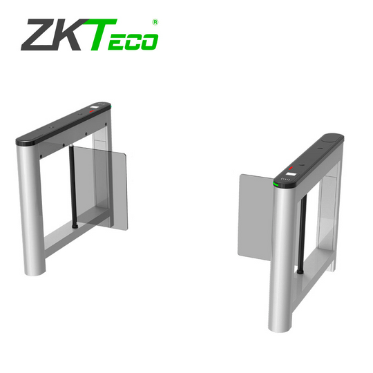 TORNIQUETE DE ALETAS ABATIBLES ZKTECO MODELO SATURN S1000 PARA CREAR UN CARRIL SU DISEÑO DE CUBIERTA PLASTICA, COMPATIBL