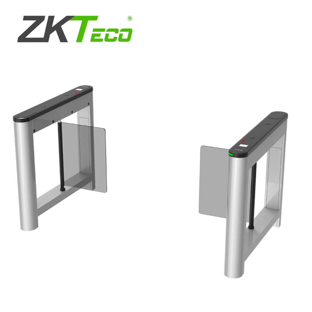 TORNIQUETE DE ALETAS ABATIBLES ZKTECO MODELO SATURN S1000 PARA CREAR UN CARRIL SU DISEÑO DE CUBIERTA PLASTICA, COMPATIBL