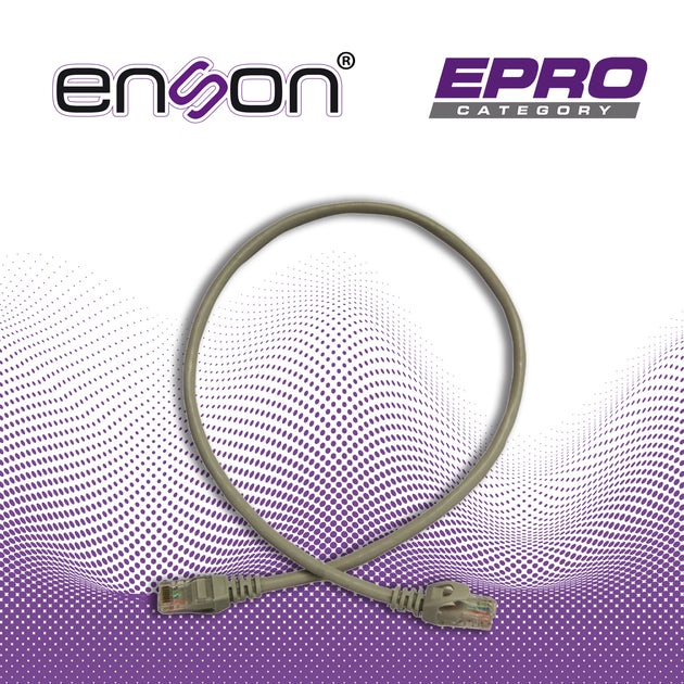 PATCHCORD UTP ENSON P6006G CAT6 60CM GRIS SERIE EPRO 100-II 100 POR CIENTO COBRE PARA MEJOR IDENTIFICACION DE SOLUCIONES