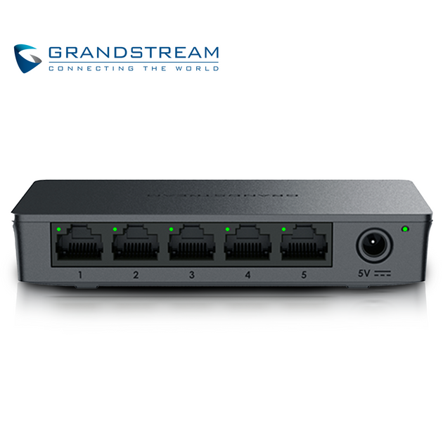 SWITCH NO ADMINISTRABLE GRANDSTREAM GWN7700 / 5 PUERTOS 10/100/1,000MBPS / MONTAJE ESCRITORIO/PARED / ALIMENTACION 5VCD/