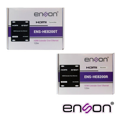 KIT TRANSMISION HDMI POR IP HASTA 100METROS O POR MEDIO DE RED. INCLUYE 1 TRANSMISOR ENS-HE8200T Y UN RECEPTOR ENS-HE820