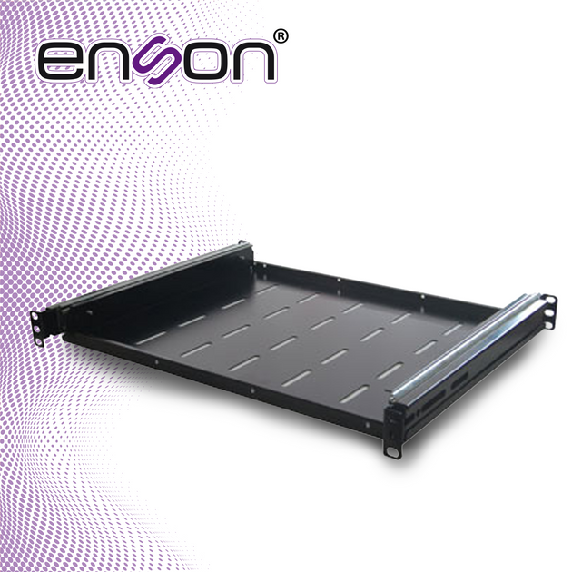 CHAROLA CORREDIZA ENSON ENS-RTM1 FIJACION A CUATRO PUNTOS VENTILADA IDEAL PARA LA COLOCACION DE TECLADOS EN SITE DE 1 UN