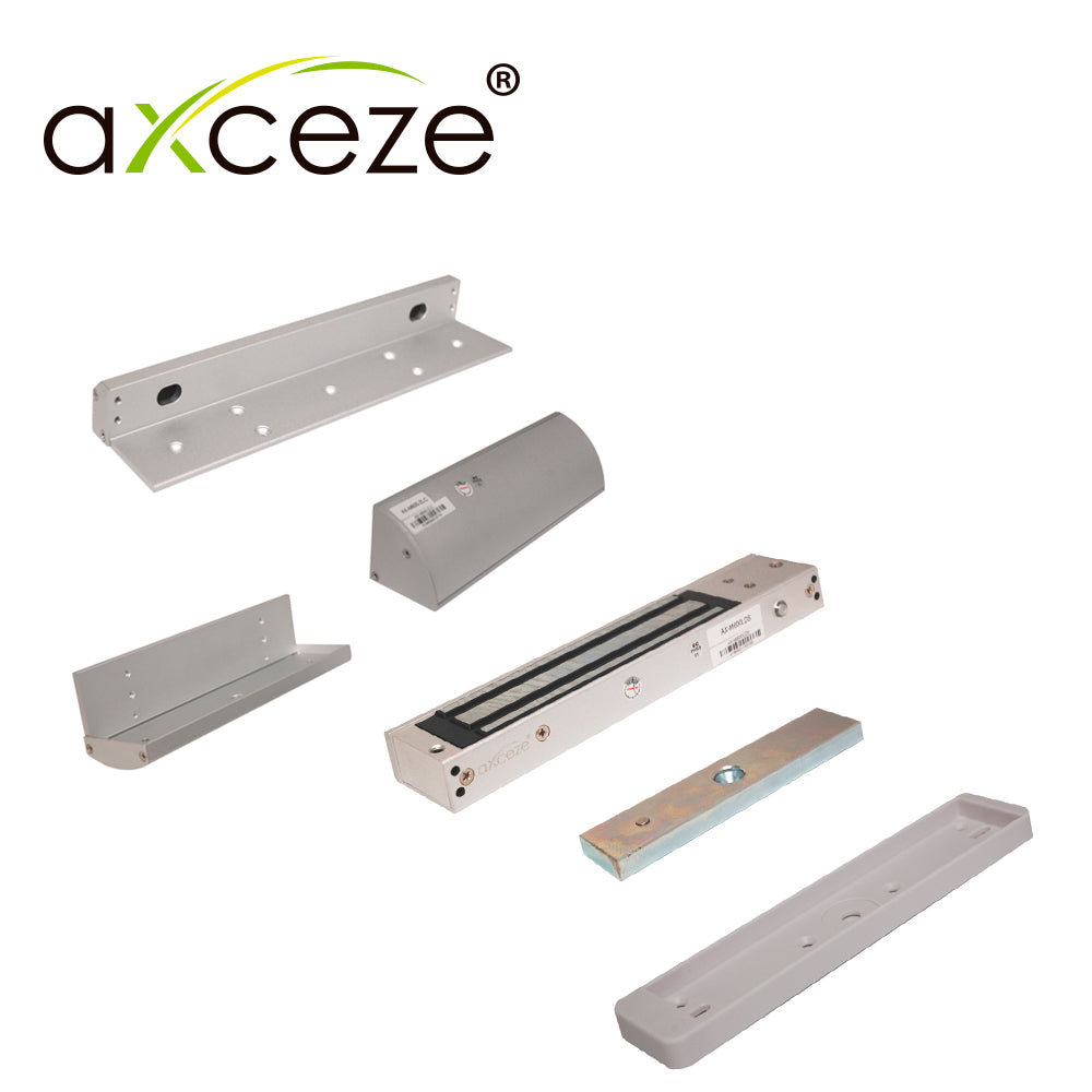 MZLC620 KIT CON CHAPA MAGNETICA AX-M620LDS + 1x BRACKET TIPO ZLC AX-M620-ZLC PARA PUERTA DE MADERA O METAL / SENSOR MAGN