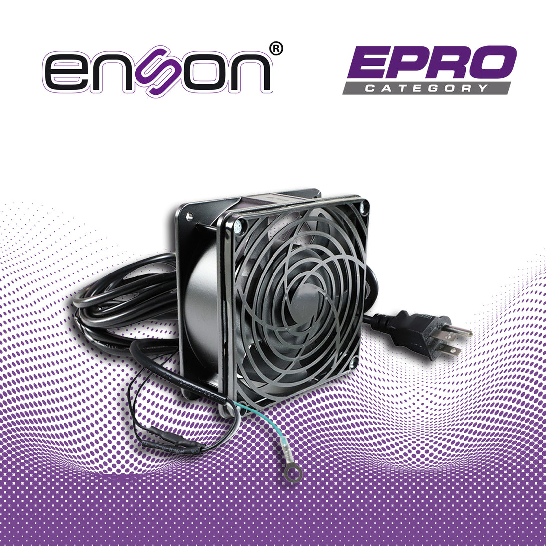 VENTILADOR ENSON 120 X 120 MM 110VCA CON CABLE Y CLAVIJA PARA GABINETES ENSON Y OTRAS MARCAS