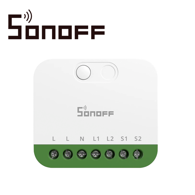 MINI INTERRUPTOR INALAMBRICO SONOFF MINI-2GS / MATTER / WIFI 2.4GHZ/ 2 CANALES INDEPENDIENTES / CARGA TOTAL DE 16 AMPERE