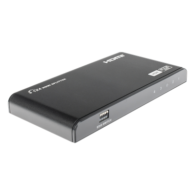 Divisor (Splitter) HDMI 4K de 1 Entrada a 4 Salidas (Simultaneas) / Soporta 4K×2K  / Ajuste de resoluciones EDID / HDR / HDMI 2.0 / | SIERRA STORE