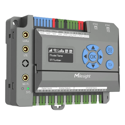Gateway IoT LoRaWAN / 8 Canales / 2,000 Dispositivos / Quad-Core 1.5 GHz / Edge Computing / 4G LTE / KNX + BACnet + Modbus + M-Bus / 8 | SIERRA STORE