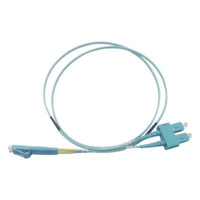 LINKEDPRO BY EPCOM LP-FOM3-LCSC-R01 - Jumper de Fibra Óptica / Multimodo OM3 50/125 / LC-SC Dúplex / OFNR Riser / 2.0 mm / 1 m (3.28 | SIERRA STORE