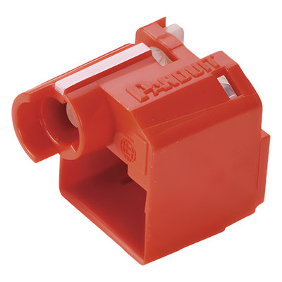 PANDUIT PSL-DCPLRX - Kit de 10 Dispositivos para Impedir Desconexión de Plug RJ45, Color Rojo, Incluye Herramienta para | SIERRA STORE