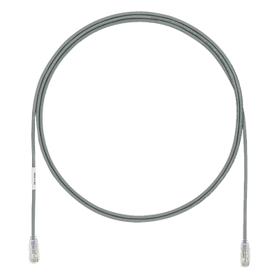 PANDUIT UTP28X1GY - Cable de Parcheo UTP / Cat6A / 28AWG / CM-LSZH / 0.30 m (1 pie) / Gris | SIERRA STORE