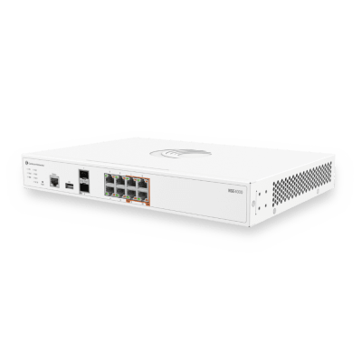 Network Service Edge / 10 Gbps Firewall / 2.5 Gbps Advanced Security / 8 x 2.5 GbE RJ45 / 2 x 10 GbE SFP+ / 4x PoE+ / SD-WAN / Cloud | SIERRA STORE