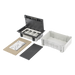 Caja de Pavimento / 4 Módulos / Profundidad Ajustable 70-100 mm (2.76-3.94 ft) / Carga 1300 kg / Resistencia 850°C / Incluye Cubeta y | SIERRA STORE