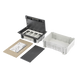 Caja de Pavimento / 4 Módulos / Profundidad Ajustable 70-100 mm (2.76-3.94 ft) / Carga 1300 kg / Resistencia 850°C / Incluye Cubeta y | SIERRA STORE
