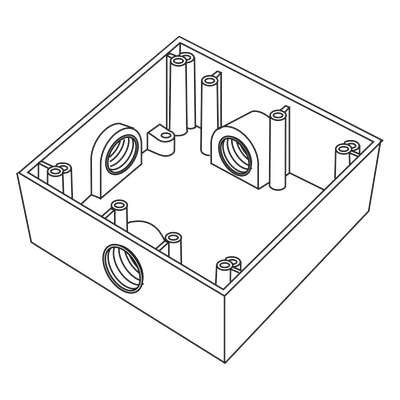 Caja de Conexión a Prueba de Intemperie / 3 Bocas 3/4" (19.05 mm) / Aluminio Diecast / IK09 / 492 cm³ / 0.395 kg | SIERRA STORE