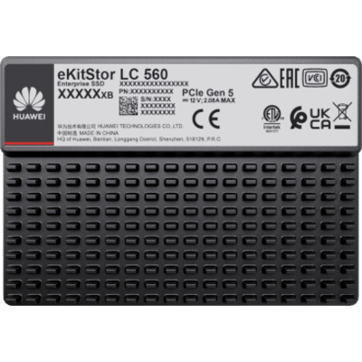 Unidad de Estado Sólido (SSD Huawei eKitStor LC 560) Empresarial de 15.36 TB / NVM2 2.0 / U.2 de 2.5'' / PCle 5.0 x4 / 14,800 MB/s | SIERRA STORE