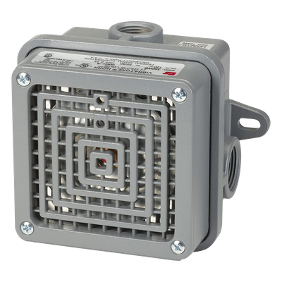 Bocina para ambientes peligrosos / 240 VCA / 110 dBA @ 1 m / IP69K / UL-CSA Clase I Div 2 / 115x115x93 mm / 4.5x4.5x3.7 in | SIERRA STORE