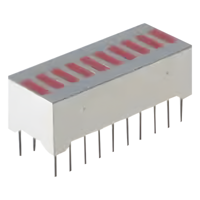 Barra Gráfica LED / 10 Segmentos Rojos / 0.3 Pulgadas DIP / 750 mW Máximo / -40°C a +85°C / 500 ns | SIERRA STORE